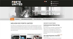 Desktop Screenshot of forteunited.com